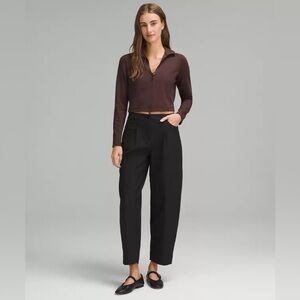 LULULEMON City Sleek Mid-Rise Barrel-Leg Pant Light Utilitech‎ Baggy Balloon